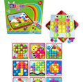 Button Idea Mosaic Pegboard with 38 Picture Cards