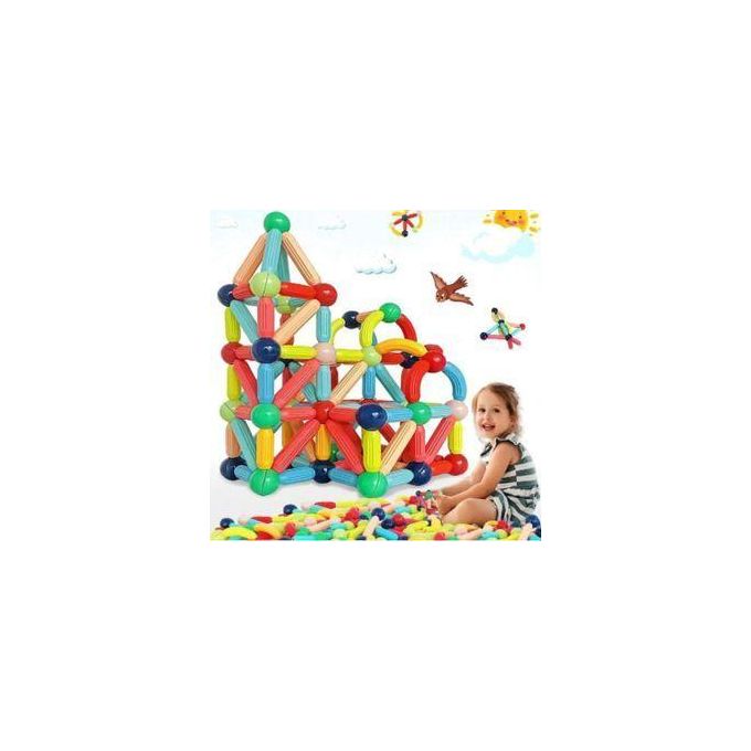 Magnetic Sticks & Balls Building Set – 64 Pieces