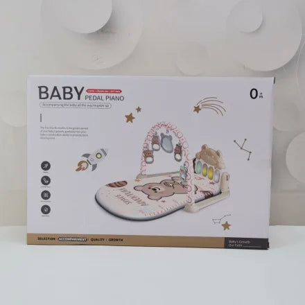 Baby Kick & Play Pedal Piano Gym Mat – Teddy Bear
