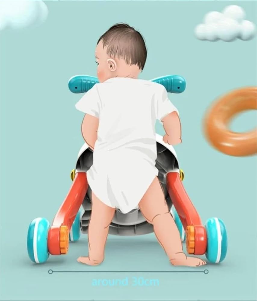 2-in-1 Baby Walker & Active Table – Seal & Crab
