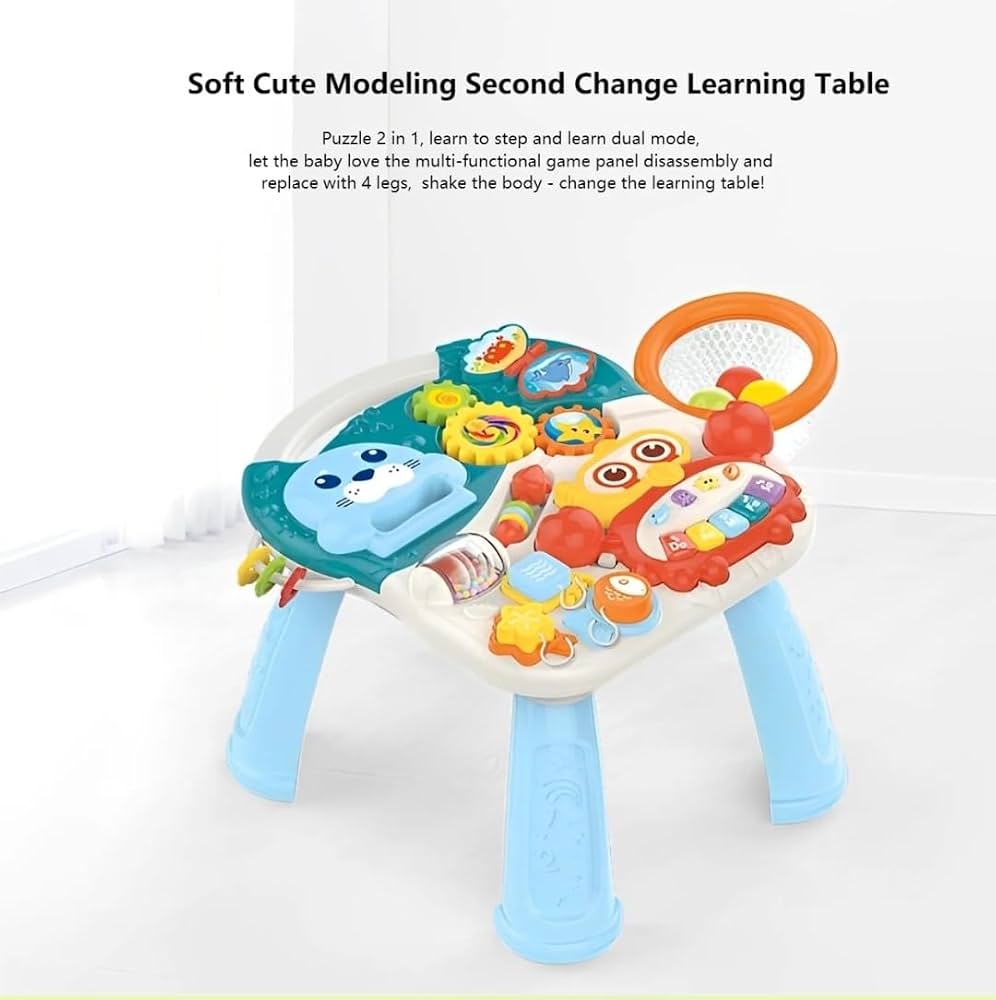 2-in-1 Baby Walker & Active Table – Seal & Crab