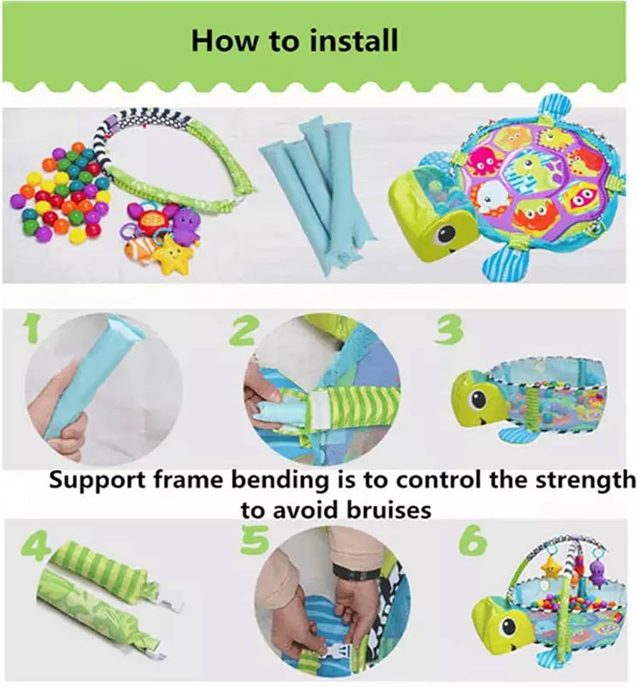 Turtle Baby Play Gym & Ball Pit