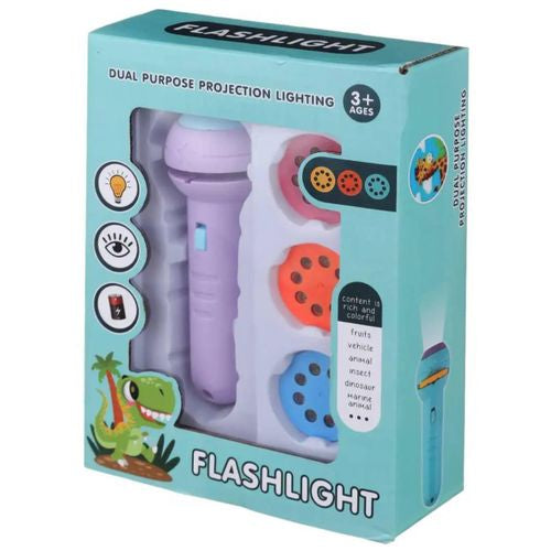 Kids Projection Flashlight with 3 Picture Discs