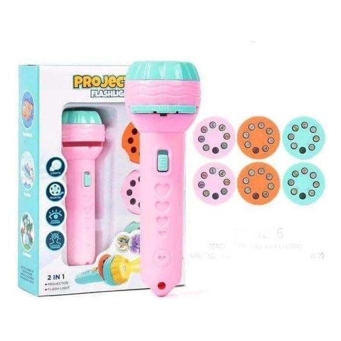 Kids Projection Flashlight with 3 Picture Discs