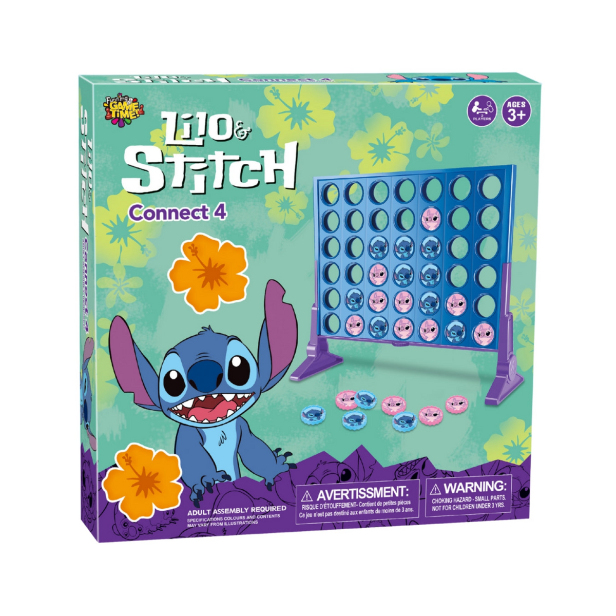 Connect 4 in a Row Game – Cartoon Edition