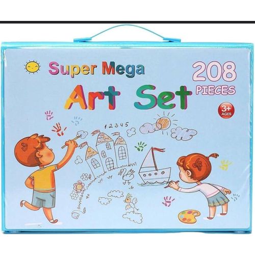 Super Mega Art Set with Easel – 208 Pieces