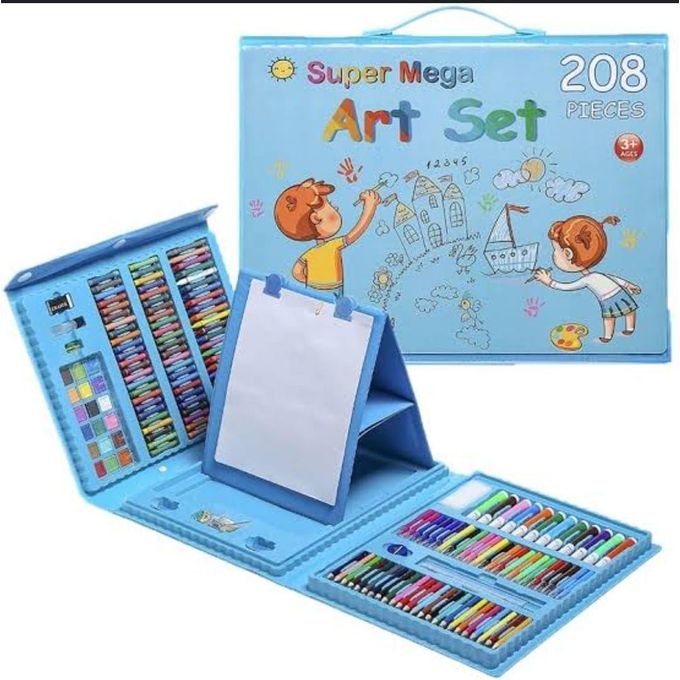 Super Mega Art Set with Easel – 208 Pieces