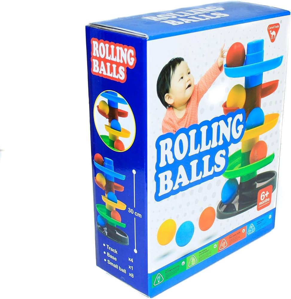 Baby Rolling Balls Tower – Ball Drop Spiral Toy