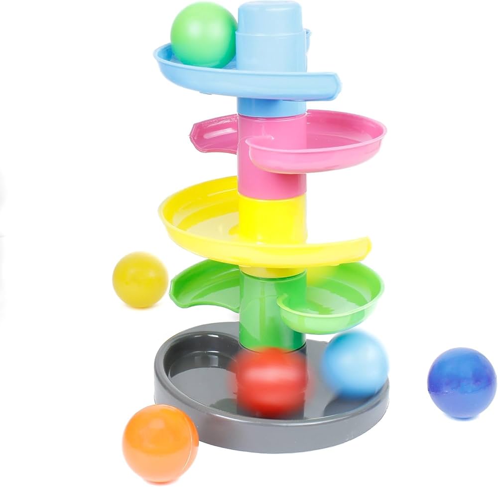 Baby Rolling Balls Tower – Ball Drop Spiral Toy