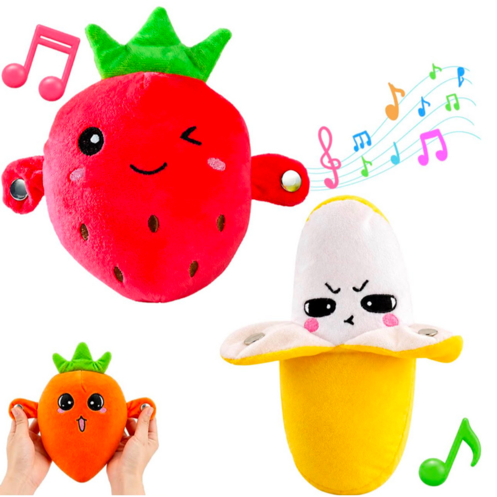 Clapping Fruit Plush Rhythm Toy with Music