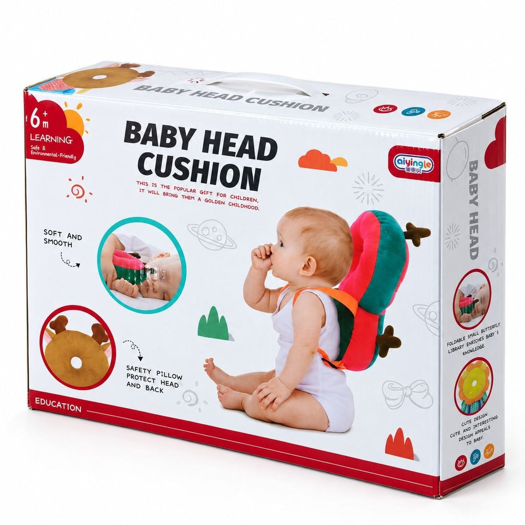 Baby Head Protection Cushion Backpack – Reindeer