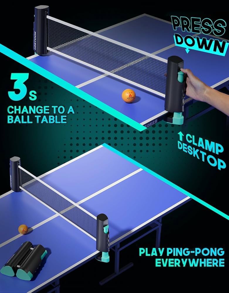 Portable Ping Pong Set for Any Table
