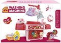 Toy Washing Machine Playset with Iron, Lights & Music