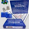 Travel SEQUENCE - The Exciting Strategy Game in a Compact Travel Case!, Blue