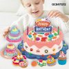 Wholesale toy decoration cake color clay play dough non-toxic environmental set for kids